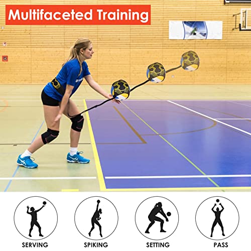 Cnuimb Volleyball Training Equipment Aid, Volleyball Practice Equipment, Solo Soccer Trainer For Practicing Serve, Setting, Spiking And Arm Swing Returns Ball After Every Swing, Beginner & Pro Gift #TOP1