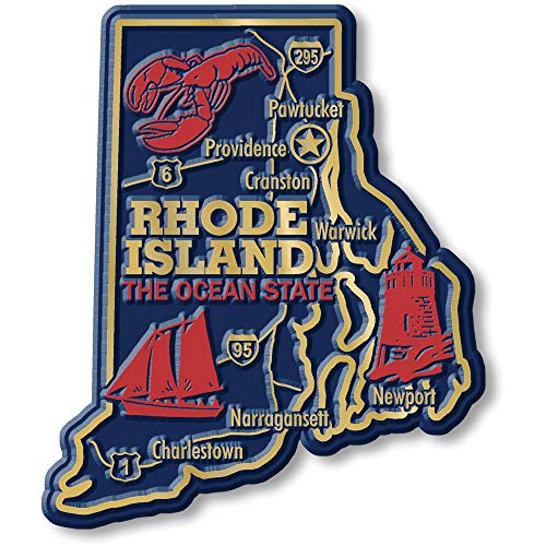 Imán Decorativo Rhode Island Classic Magnets 3.1 x 3.7" miniatura 1