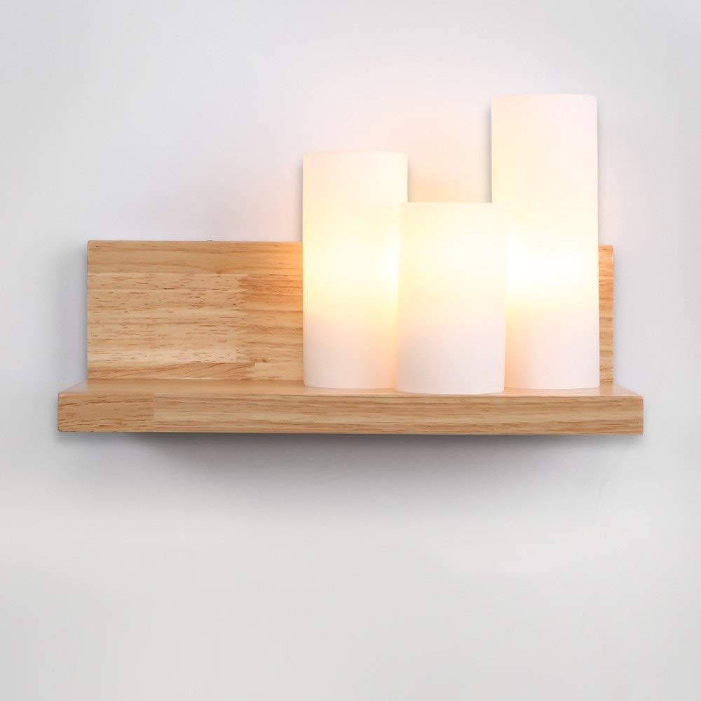 Lampy solarne do ogrodu, na zewnątrz,Kinkiet Nowoczesna Prostota Kinkiet LED, Nordic Kreatywność Rodzinna Atmosfera Lampa Oprawa Kryty Sypialnia Lampka nocna Przejście/Łazienka/Lite Wood Hom