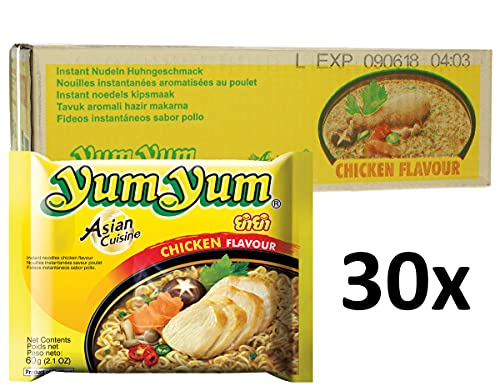 yum yum Instant Noodles Chicken, 60 g, Pack of 30