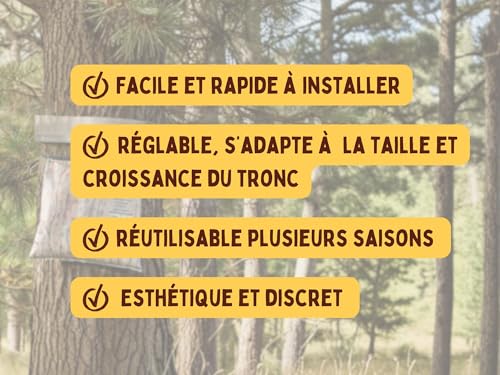 Piège à chenilles processionnaires du pin collier réglable et réutilisable 175cm - 5