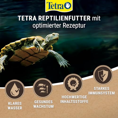 Tetra ReptoMin Sticks Schildkröten-Futter - ausgewogenes Hauptfutter für ausgewachsene Wasserschildkröten, 1 L Dose