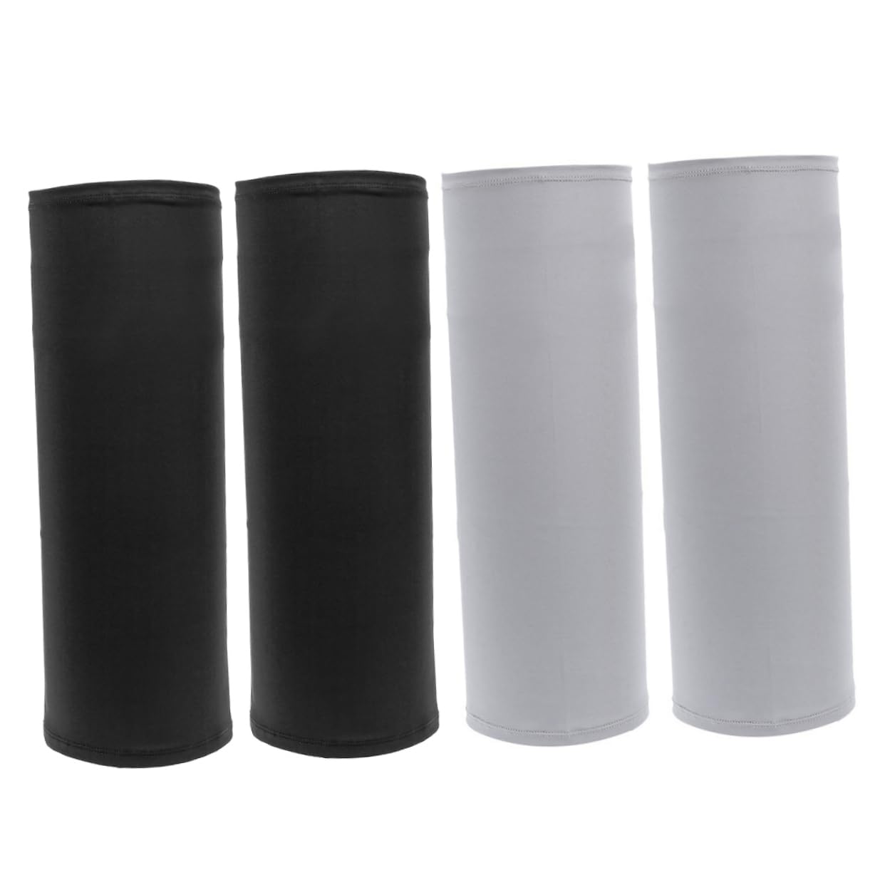 Healvian 4pcs Ice Scarf Mask for Unisex Summer Sun Protection Neck Gaiter Portable Neck Warmer Riding Face Mask Grey