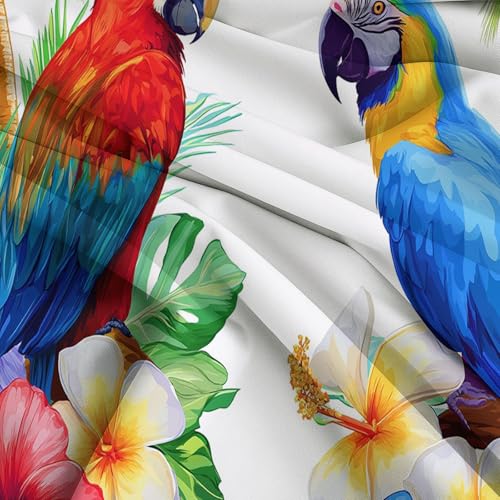 Parure de Lit Microfibre Douce Housse de Couette 240 x 260 cm Perroquet - 7