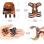 6 Pieces Hair Claw Clips, Morhom 1.3 Inch Jaw Clips for Thick or Medium Hair - Image 5
