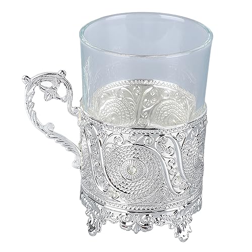 Boccale Da Birra In Metallo, Boccale Da Birra In Vetro In Lega Robusta, Tazza Da Whisky Decorativa Da Collezione, Boccale In Vetro Da Vino Per Feste, Bar (Argento (Q18149))