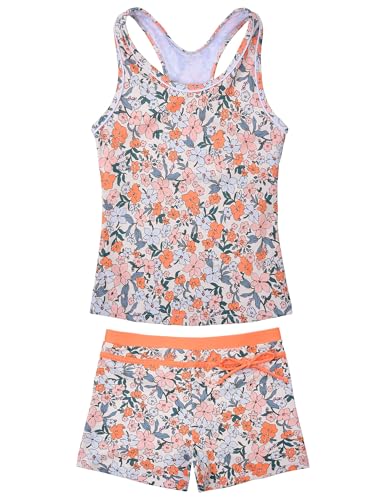 Image of JerrisApparel Little Girls' Summer Two Piece Boyshort Tankini Kids Swimsuit