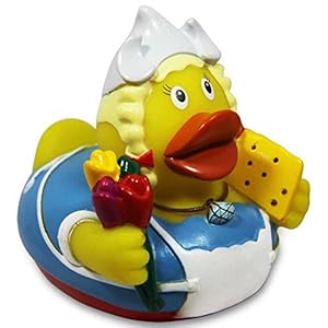 HC-Handel 916648 Vinyl badeend City Duck Amsterdam 8 cm