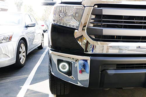 Ijdmtoy (2) Oem Replacement High Power Led Halo Ring Glass Projector Fog Lights Compatible With Acura Honda Ford Nissan Subaru Suzuki, Etc (Xenon Or Led Light Ready) #TOP7