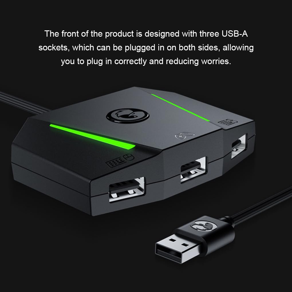 Convertidor de Adaptador de Teclado Compatible para Controlador de Consola PS, convertidor de Adaptador, Interruptor ABS, práctico y Elegante