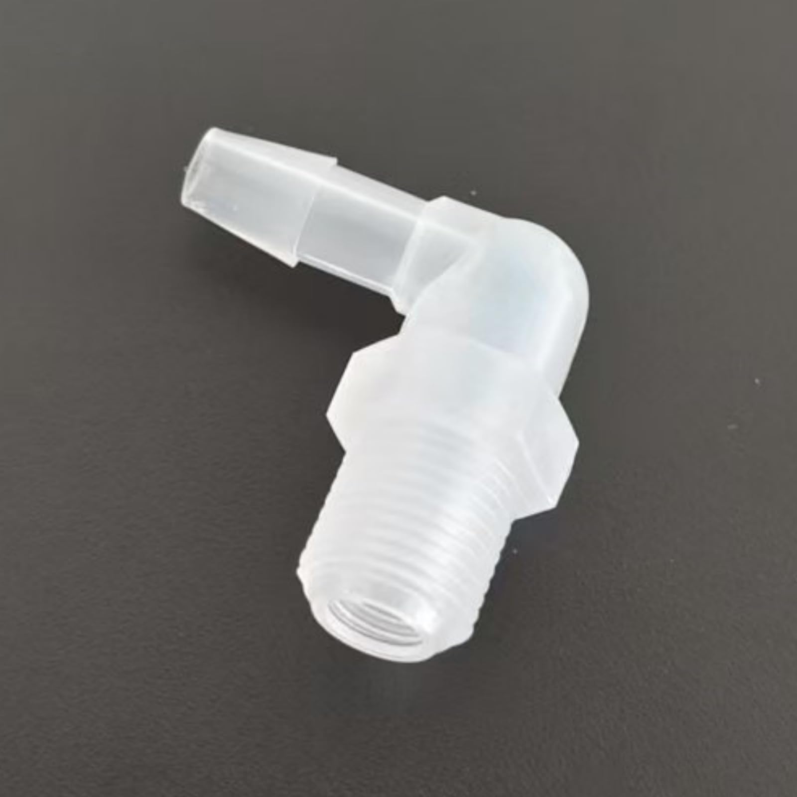 Hose Barb Fittings 1/8NPT Male/Female Threaded Connector for Laboratory and Food Machinery - 100 Pack(3/16inch 1/8npt L-Type)