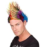 Punkfrisur Boland 86348 - Perücke Spiky Mike vielfarbig