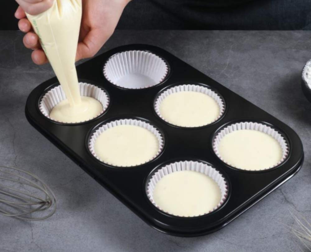 Molde Para Muffins, Bandeja Para Hornear De Metal Para Muffins, Revestimiento Antiadherente 100% Sin BPA Para Muffins, Cupcakes, Pudines, Pasteles De Brownies-S