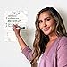 Dry Erase to Do List Vinyl Whiteboard Sticker Decal by Glassboard Studio | Removable & Reusable | Magnetic Fine-Tip Marker Included (9 x 12 inches, Marble)
