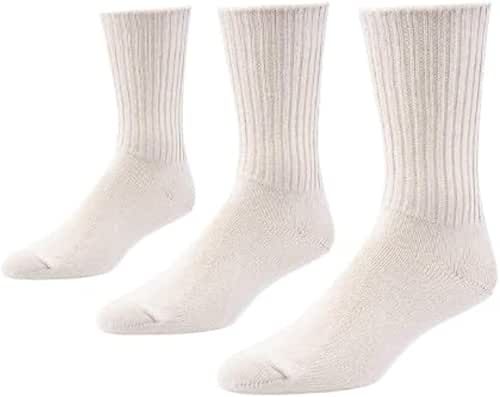 Maggie's Organic Natural Cotton Tri-pack Cushion Crew Socks