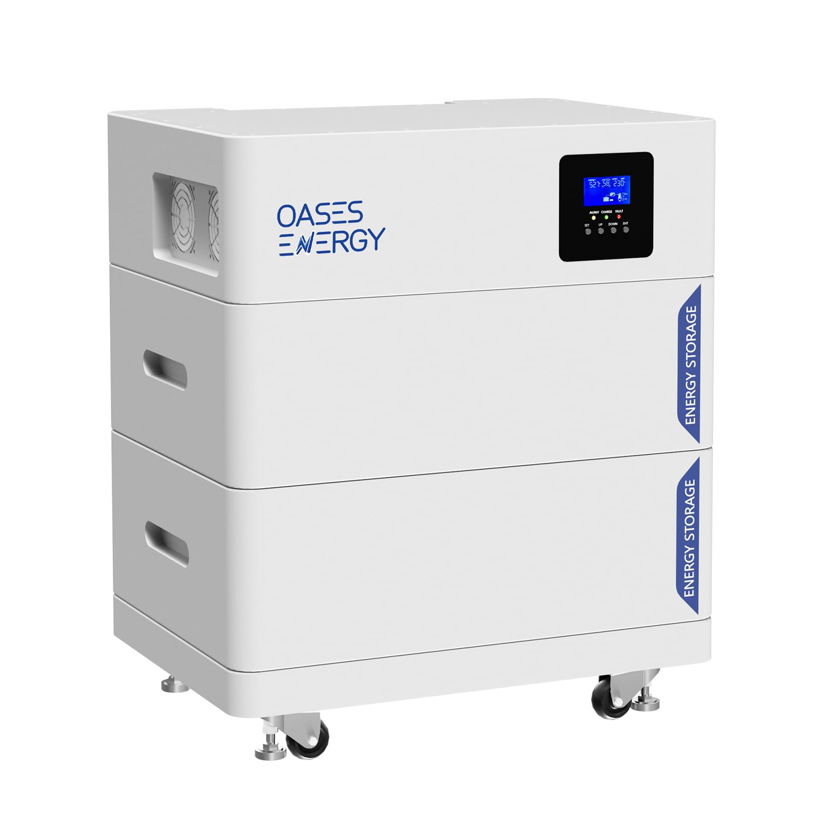 Batterie Lithium 48V 200Ah, Tout-en-Un 10kWh LiFePO4 Batterie De Stockage, Ensemble Onduleur 5kW, Facile à...