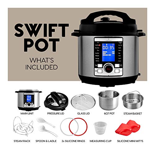 ChefWave Swift Pot 10-in-1 Programmable Multi Cooker with Accessories - Thumbnail 6