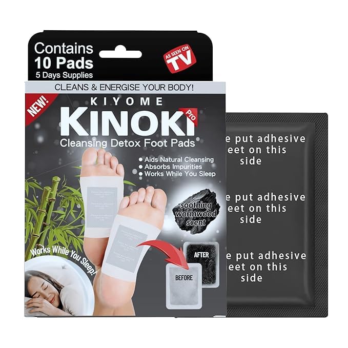 Detox Foot patches for Cleansing Remove Toxins,10 Pads Charcoal Deep Cleansing Detoxify Blood Circulation Foot Pad,Stress & Pain Relief Sleep Patch for Men & Women,Weight loss & Detoxification-image-43