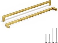 Vista 28 de homdiy 25 Pack 6-1/4 Inch Gold Handles for Cabinets Kitchen Cabinet Handles Brushed Brass Cabinet Pulls Gold Hardware for Cabinets Stainless Steel