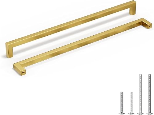 Miniatura 28 de homdiy 30 Pack 7-9/16 Inch Gold Handles for Cabinets Kitchen Cabinet Handles Brushed Brass Cabinet Pulls Gold Hardware for Cabinets Stainless Steel