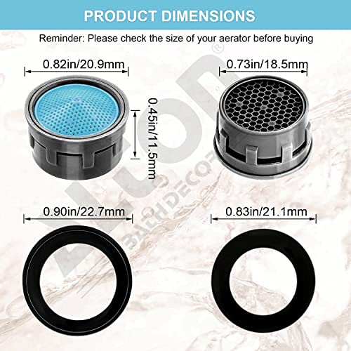 ALTON-ALD345-10-Piece-Replacement-Water-Aerator-Tap-and-Faucet-Foam-Flow-with-Washers-Blue