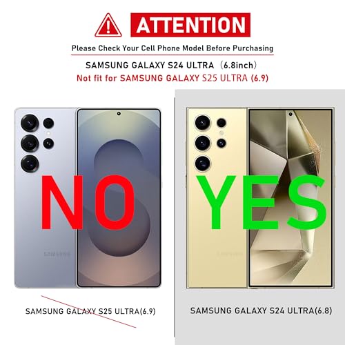 Gritup for Samsung Galaxy-S24 Ultra Case with Magsafe & [HD Screen Protector×2] | 360°Metal Rotated Kickstand,Military Grade Shockproof Protective for Galaxy S24 Ultra Case,Green - image 2