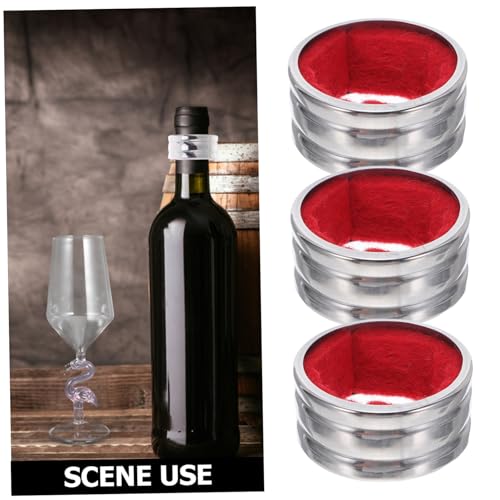 Anillo antigoteo para vino de acero inoxidable: pack de 30 piezas para bar 4