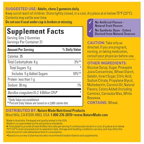 image for Nature Made Probiotics Extra Strength Dosage, Probiotics for Women and