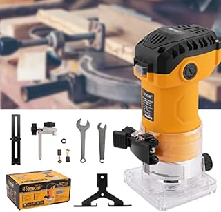 HOTECHE Wood Router Tool,Palm Router,Compact Router,Trim Router for Woodworking Slotting Trimming Carving 32000 RPM 1/4