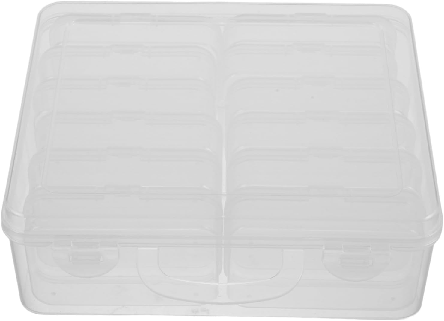 LIFKOME 1 Set Compartment Plastic Jewelry Box with Lid Storage Container for Jewelry Beads and Accessories Organized Compartmentalized Design for Vanity Display and Easy Access