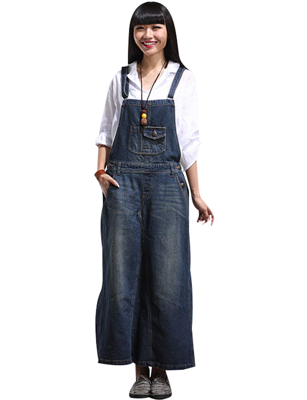 Whistles Rita loose fit cropped tuinbroek met denim look • Indigo • de Bijenkorf