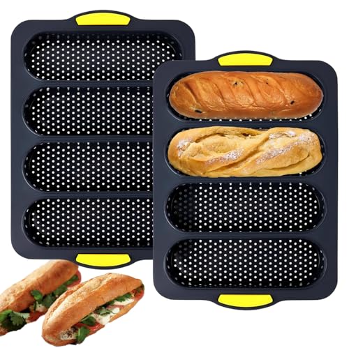 KERLAP 2 Pcs Silicone Bread Loaf Pan