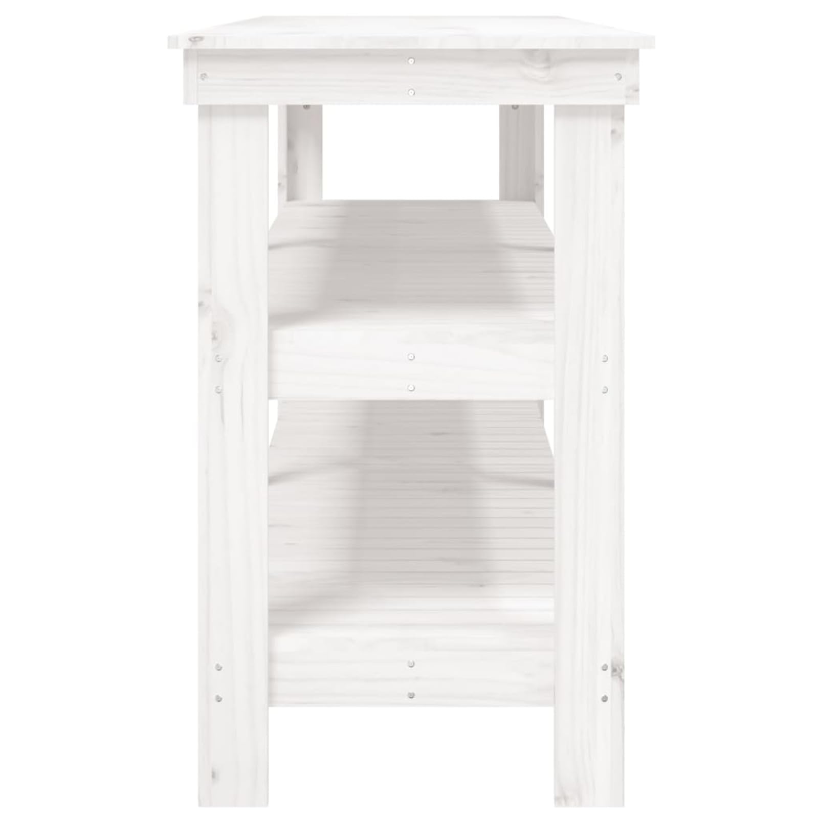 Banco de Trabajo, Mesa De Trabajo Taller, Caballete Mesa, Banco Herramientas, Bancada De Trabalho, Caballete para Mesa, de Madera Maciza de Pino Blanco 181x50x80 cm