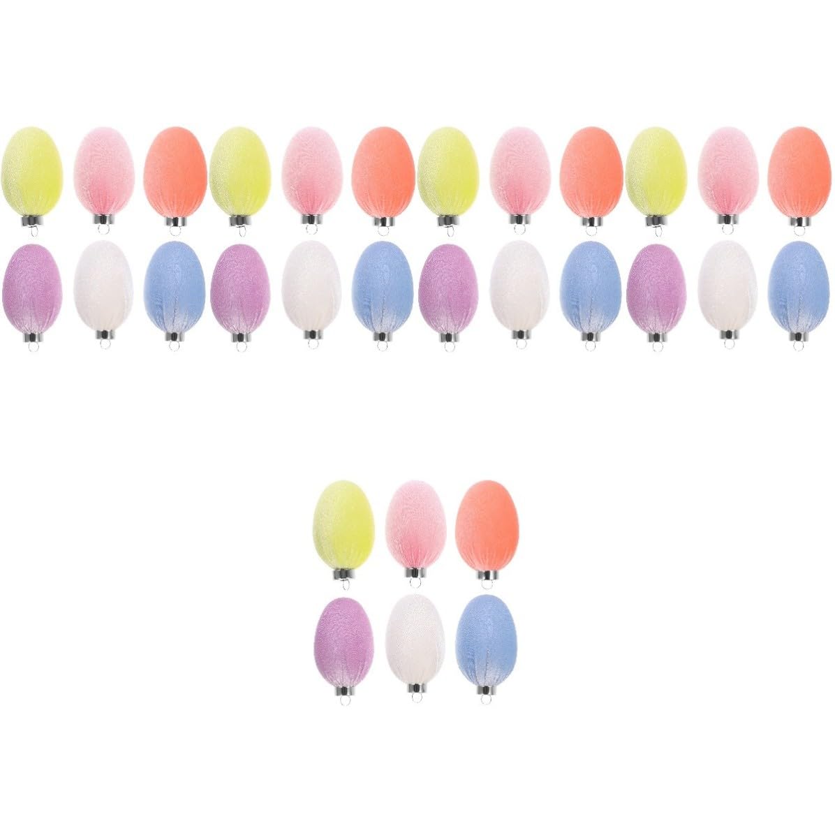 Beaupretty 60 Pièces Décorations D'œufs de Pâques Suspendues, Plastique