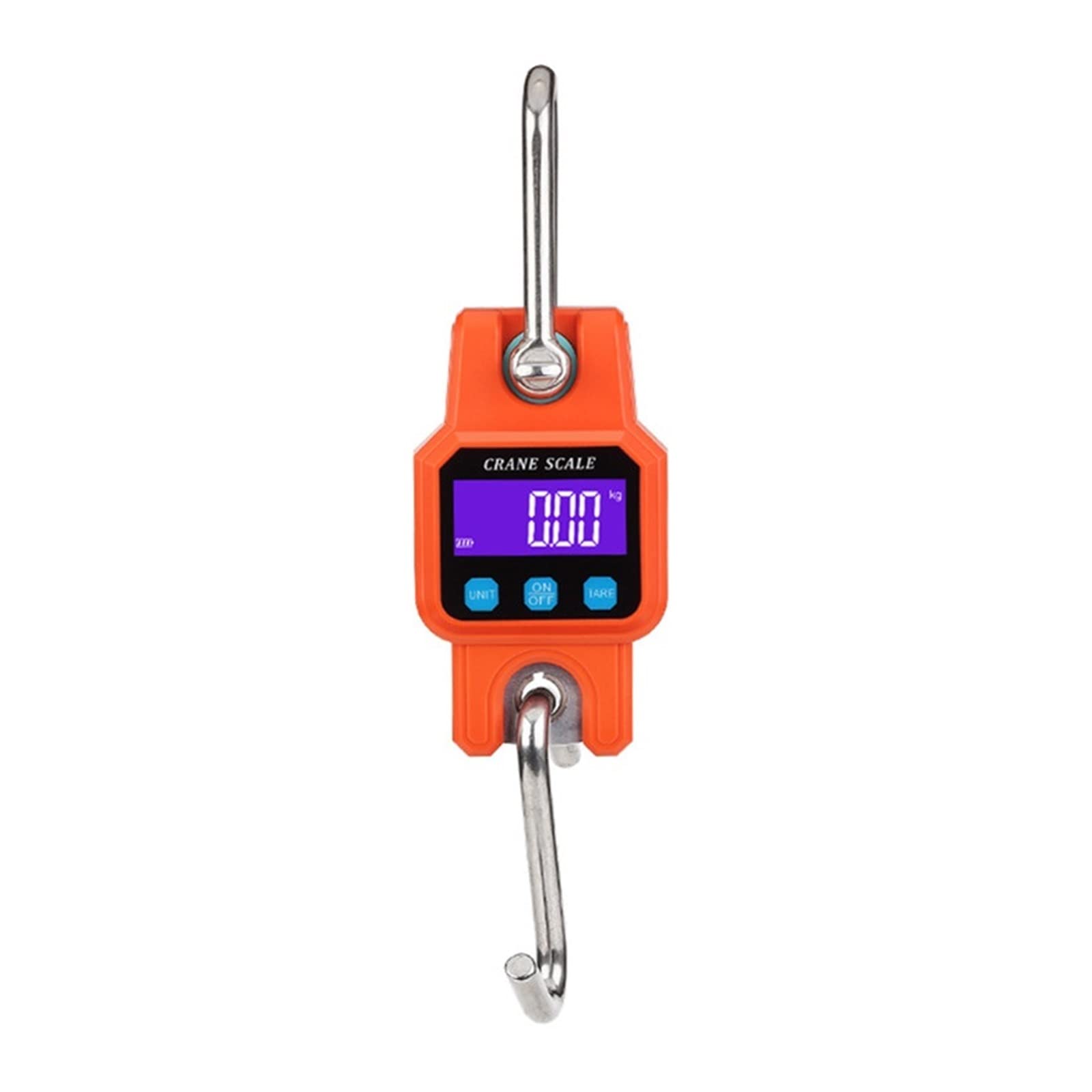 Crane Scale, Micro Crane Scale 300kg 50g Heavy Duty Rechargeable Hanging Hook Scales Digital Steel Weight Balance(Oranje)