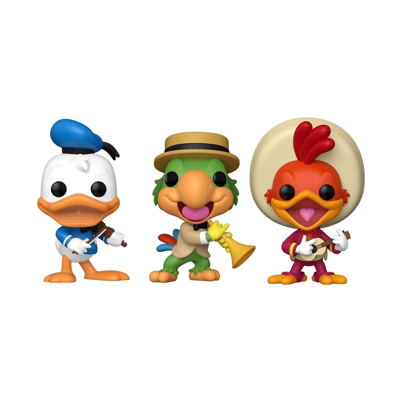 Funko Pop! Disney: The Three Caballeros 3 Pack - Vinyl Figure | Merchandising Oficial - Figura de Vinilo Coleccionable para Decoración - Regalo Friki de Cumpleaños