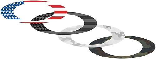 Oakley 211-006-001 - Paquete de calcomanías unisex para adultos, lentes de repuesto de bandera de Estados Unidoscamuflaje, EE. UU., 0.000in
