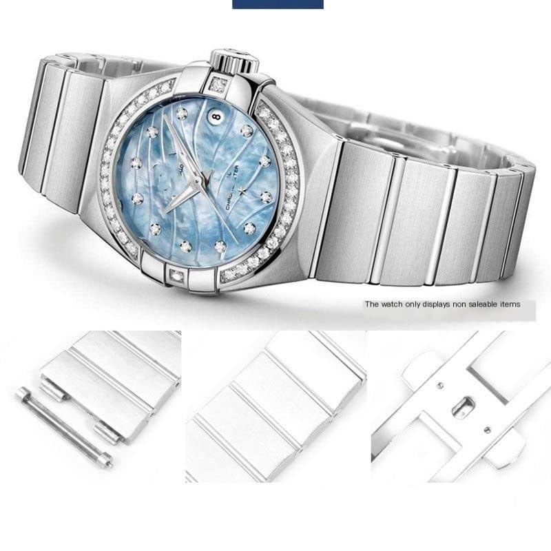Bracelet acier Omega Double Eagle Constellation 25.10mm avec fermoir papillon fluide - 3