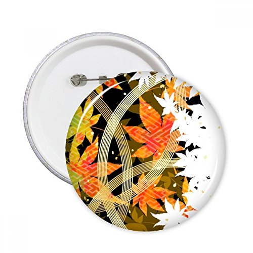 Pins badge rond feuille d'érable pour personnaliser vos vestes et sacs au quotidien
