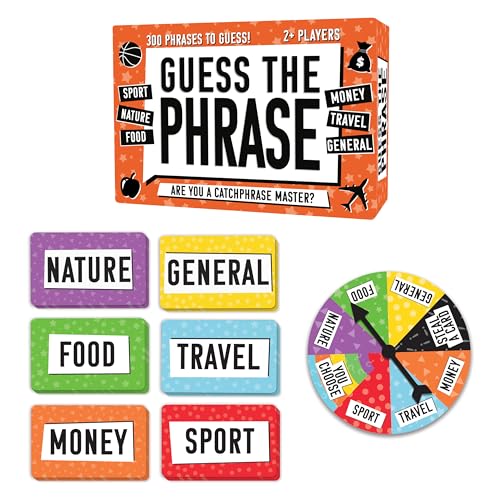 Gift Republic Guess the Phrase Board Game Catchphrase Trivia Questions Friends and Family Travel Game, Multi Coloured - Image 2