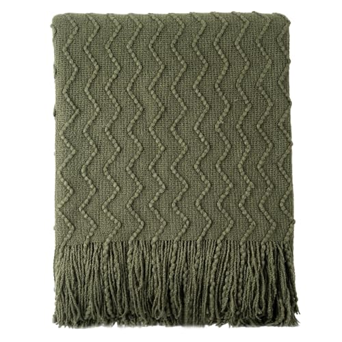 BATTILO HOME Throw Blanket for Couch, Textured...