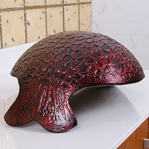 Elite Mermaid Ivy Tempered Glass Bathroom Vessel Sink #TOP3