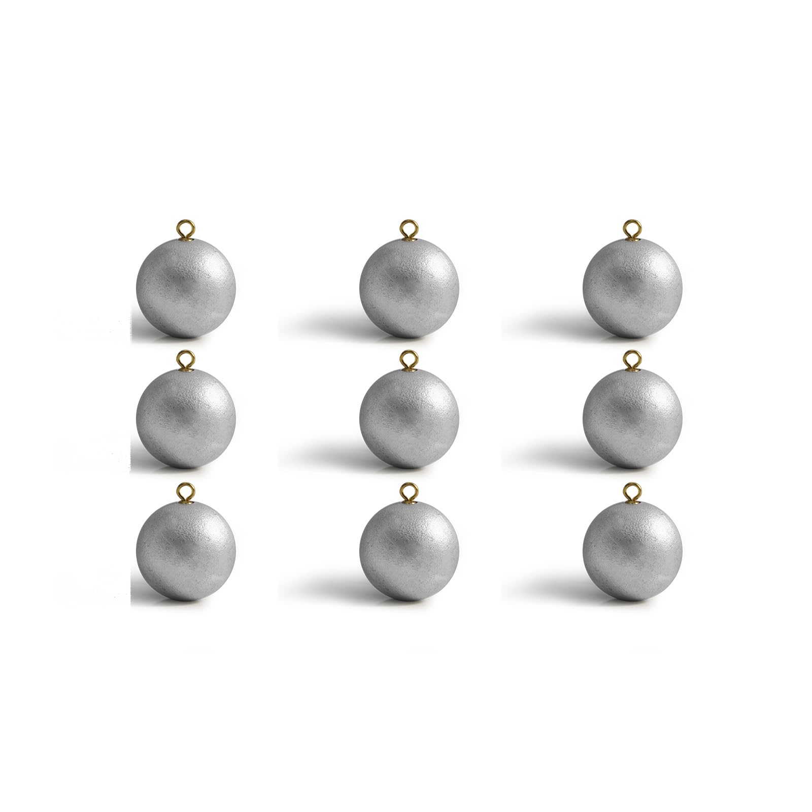 ECOFT Fishing Sinkers and Weights Egg Sinkers Cannonball Sinkers Assorted Sizes 20g-200g in Bag and Fishing Weights Sinkers Assortment Box Drop Shot for Saltwater Freshwater
