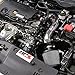 HPS Performance Black Shortram Air Intake Kit + Heat Shield Cool Ram Compatible for 2016-2021 Honda Civic 2.0L Non Turbo, 827-599WB