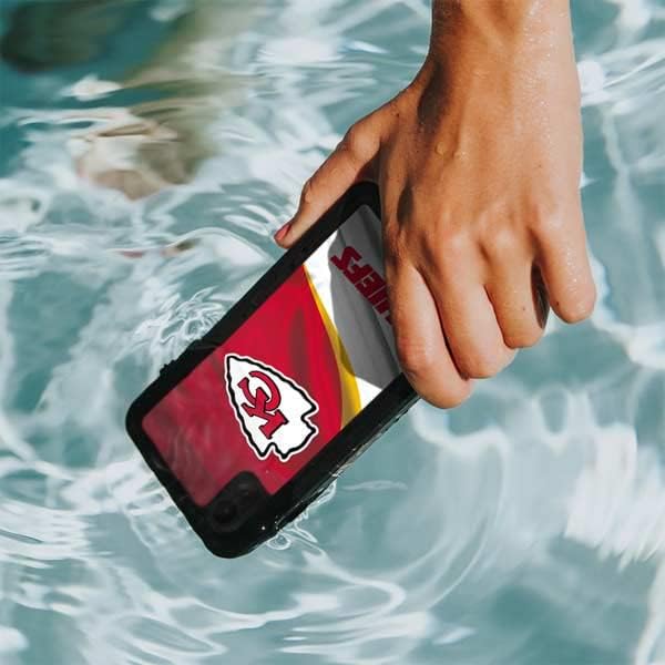 Skinit Waterproof Phone Case Compatible with iPhone XR - Officially Licensed NFL Kansas City Chiefs Design