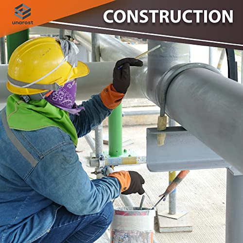 Unarost Chemical Resistant Gloves For Heavy-Duty Utility - 2 Pairs Thick Long Rubber Protective Gloves (Large) #TOP6