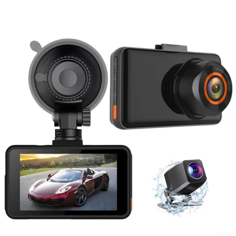 4K Cam anteriore e posteriore, sistema di telecamere per auto a doppio obiettivo con parcheggio, registratore da cruscotto Wifi Regno Unito, telecamera di guida grandangolare, sensore G di