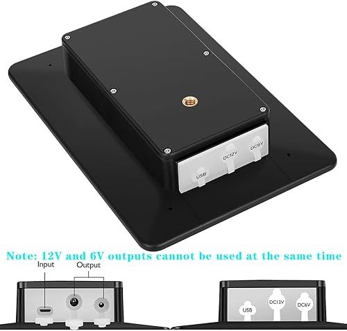 Miniatura 7 de Panel solar de cámara de sendero, mini cargador de batería solar DC 12V1A 6V1.5A batería de litio recargable incorporada de 5000 mAh, accesorio de