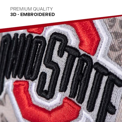 Gorra bordada ajustable OSU Buckeyes gris miniatura 3