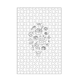 artboxONE-Puzzle M (266 Teile) Reise Asian Food White - Puzzle Sushi brötchen essstäbchen